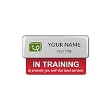 Imprint Plus Badge Talkers 10-Pack - in-Training Talker Design, Red