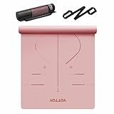 YOTTOY Yoga Mat, 72"x 32"x1/3" Extra Wide Non-Slip Exercise Fitness Yoga Mats,Eco-Friendly TPE Exercise Mats for Women Men Home Workout with Strap Bag (Coral, 72x32x1/3)