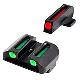TRUGLO Fiber-Optic Handgun Night Sight | Compact Durable Snag-Resistant High-Visibility Red Front & Green Rear Sight, Compatible with Springfield XD Handguns