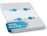 Briliantwerk Twin to King Bed Converter | No Slipping | Innovative Solution as Bed Bridge for Couples & Families | Split King Gap Filler for Adjustable Bed, Installed in < 5 Min