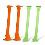 UHANBUT 4PCS Car Vinyl Wrap Scraper Tool, Double & Single Axe Micro Vinyl Wrapping Squeegee, Vehicle Window Curves Slot Tint Tool for Film Tucking, Cutting, Sealing Application (Double&Single)