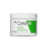 CeraVe Cleansing Balm Makeup Remover, Waterproof Makeup Remover With Ceramides & Plant-Based Jojoba Oil To Nourish & Hydrate, Non-Comedogenic & Fragrance Free, 1.3 Oz