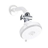 Adjustable Shower Head Extension Arm, 360° Swivel Elbow Adapter, Stainless Steel Rust-Resistant Shower Head Connector for Fixed and Rain Shower Heads (Silver)