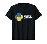 Python Programming Funny Programmer Python Logo Sneks T-Shirt