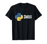 Python Programming Funny Programmer Python Logo Sneks Gift T-Shirt