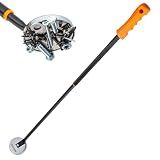 NEIKO 53428A Telescoping Magnetic Pickup Tool, Heavy Duty 50 Pound, 36.5-Inch-Long Magnet Stick, Large Magnet with Handle, Extendable Nail Sweeper, Magnetic Wand