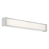 WAC Lighting dweLED, Svelte 22in LED Bathroom Vanity or Wall Light 3000K in Brushed Nickel