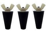 Lamprey Hardware #1-5 Universal Rubber Winter Plug for 1/2 inch to 1 inch Holes - Tapered Variety Multipurpose LHTP15 (3)