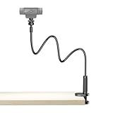 Flexible Webcam Stand Mount for Desk, Gooseneck Webcam Tripod with Clamp, Desktop Phone Holder & Table Top Tripod Compatible with Action Camera Gopro C922 C930e C920S C920 C615 C960 C920x Brio