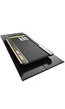 63"x30" Walking Pad Mat for Carpet Floors,Under Bike Treadmill Mat for Hardwood Floor Protection,0.24" Thick Exercise Equipment Matt Compatible with Peloton Matt Stationary Exercise Bike Trainer Pad