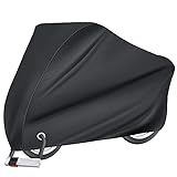 Puroma Bike Cover for 1/2/3 Bikes, Waterproof Outdoor Storage Bicycle Covers Rain Sun UV Dust Wind Proof with Lock Hole for Mountain Road Electric Bike