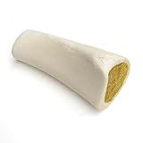 Cadet Double Stuffed Shin Bone, Long Lasting Dog Bones for Aggressive Chewers, High Protein Filled Dental Chew, Bully Stick Bacon & Cheese Filling, 5-6" for Large Dogs