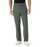 Amazon Essentials Men's Classic-Fit Travel Stretch Pant, Dark Green, 34W x 28L