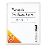 Mr. Pen- Dry Erase Board, 14” x 11” with a Black Dry Erase Marker, Small Mini White Board for Students, White Frame, Includes Double Sided Tapes