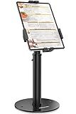 AboveTEK POS Tablet Kiosk Stand - Universal Tablet Locking Mount for 7.9"-11" Devices, 360° Swivel Anti-Theft Security Stand for iPad, iPad Air, Samsung, Height Adjustable Desk Countertop