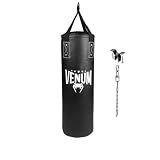 Venum Origins Punching Bag (Ceiling Mount Included) - Black/White 70 lbs