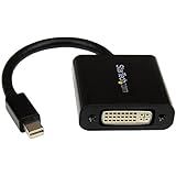 StarTech.com Mini DisplayPort to DVI Adapter - Mini DP to DVI-D Converter - 1080p Video - mDP or Thunderbolt 1/2 Mac/PC to DVI Monitor - Compact mDP 1.2 to DVI Single-Link Adapter Dongle (MDP2DVI3)