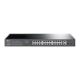 TP-Link TL-SG1428PE 24 Port Gigabit PoE Switch Easy Smart Managed 24 PoE+ Port @250W w/ 2 UL Gigabit Ports + 2 SFP Slots PoE Auto Recovery QoS, Vlan, IGMP & LAG