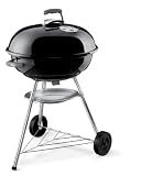 Weber Jumbo Joe Premium Charcoal Grill, 22‑Inch, Black – Portable Outdoor BBQ Grill with Durable Plated Steel Grates, Porcelain‑Enameled Bowl & Precision Airflow Control