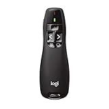 Logitech Wireless Presenter R400, USB-A PowerPoint Clicker with Laser Pointer, Wireless Presentation Clicker Remote