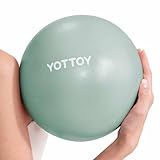 YOTTOY Pilates Ball, 10-inch Exercise Ball with Anti-Burst Technology for Stability, Stability Ball for Yoga, Pilates, Physical Therapy, Home Gym and Office Fitness Equipment (10inch, Green)