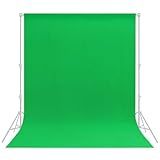 Green Backdrop 6x9ft – Professional Photography Backdrop for Photoshoots, Studio & Portraits, Wrinkle-Free, Opaque, Machine Washable Polyester, Non-Fading, Reusable for Photo Background