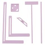 UPTTHOW 6Pcs Bookbinding Easy Scrapbooking Tool for Starter, Complete Great Stencils and Cutter Guide Kit Can Be Made into Notebook Calender Junk Journal Handbook