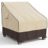 MR. COVER Patio Chair Cover Waterproof, UV Resistant Outdoor Lawn Patio Furniture Protective Cover, 600D Heavy Duty Oxford Cloth Windproof Garden Lounge Deep Seat Cover Fits up to 33"W x 40"D x 35"H
