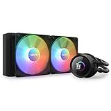 NZXT Kraken 240 RGB - 240mm AIO CPU Liquid Cooler - Customizable 1.54" Square LCD Display for Images, Performance Metrics - High-Performance Pump - 2 x F120 RGB Core Fans - Black
