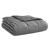 Weighted Blanket 17lbs 60"x80" Cooling Breathable Heavy Blanket Microfiber Material with Glass Beads for Adult All-Season Summer Fall Winter Soft Thick Comfort