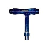 GHOST BOARDS Y3 Skateboard Tool Kit - All-in-One T Tool for Skateboard, Longboard, Roller & Skate - Multi-Function Portable Skate Tool with T-Type Allen Key & L-Type Phillips Head Wrench (Ocean)