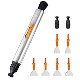 K&F Concept® Multifunctional Lens Cleaning Pen, Replaceable Pen Tip with Cleaning Brush+Carbon Tip*2+APS-C Sensor Swab*2+Full-Frame Sensor Swab*4 for Camera Filters Telescope Drone AR VR Tablet