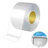Pool Patch Repair Kit Compatible with Intex, Inflatable Repair Patch Kit for Above Ground Pool, Clear Wet Set Adhesive Tape, Ideal for Bounce House, Tent, Canopy, Air Mattress, 1.97 in x 16.4ft Roll