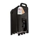 Carlisle FoodService Products Cateraide Insulated Beverage Dispenser with Handles for Catering, Events, Kitchens, And Restaurants, Plastic, 5 Gallons, Black