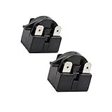 TWAITU QP-02-4.7 3Pin 4.7Ohm PTC Starter/Start Relay Replacement for Mini Fridges, Compact Refrigerators, Beverage & Wine/Beer Coolers, Deep Freezers, Beer/Wine Refrigerators(2PCS).
