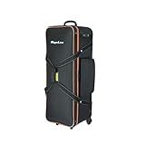 MagicLine Photo Studio Trolley Case with Side Pocket 39.4"x14.6"x13"/100x37x33 cm, Rolling Camera Case Bag, Carrying Bag with Wheels for Light Stands,Tripods,Flashes,Telescopes