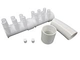 Manifold Hot Tub Spa 2" spg x Dead End x (12) 3/4" Coupler Base Kit Video How to