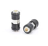 THE CIMPLE CO Weather Sealed Cable Extension Coupler - Pack of 10 - Cable Extension Adapter (Barrel Splice - Coupler) - Connects Two Coaxial Video Cables (Female to Female Connector) 3GHz Rated