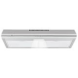 30 Inch Under Cabinet Range Hood, Stainless Steel Kitchen Vent Hood, Ducted/Ductless Convertible, 3-Speed Fan Controls, LED Lights, 2 Dishwasher-Safe Aluminum Filters