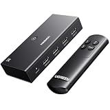 UGREEN HDMI Switch 3 in 1 Out, 4K@60Hz, with Remote, HDR10+, 3D, Dolby