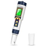 CIZTADA pH Meter for Water 4 in 1 pH EC TDS Temp Meter for Hydroponics PPM and EC Water Tester Digital pH PPM Meter for Nutrients Growing Hydroponics Gardening DWC hydroponics System