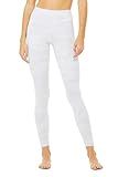 ALO High-Waist Vapor Leggings White Camo LG 32