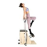 EchoMe Plates Combo Chair with Handles, Split-Pedal Stability Pilates Chair,Yoga Fitness Trainer, Pilates Reformer Machine, Pilates Equipent of Maple Wood for Home use and Studio Use(Black)