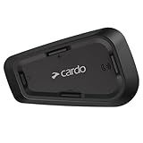 Cardo Systems Spirit Motorcycle Bluetooth Communication Headset, 2-Way Bluetooth, Thin 32mm Speakers, Waterproof, Universal Connectivity - Single Pack