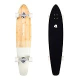 Retrospec Zed Longboard Skateboard Complete Cruiser | Bamboo & Canadian Maple Wood Cruiser w/Reverse Kingpin Trucks for Commuting, Cruising, Carving & Downhill Riding