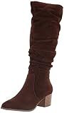 Amazon Essentials Women's Tall Block Heel Boots, Dark Toffee Brown, 9