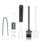 Qulkws 5 Pcs Keyboard Cleaner Tool Keyboard Puller Keycap Remover Tool Set 4-Jaw Gripper Switch Puller Set Stainless Steel Keycap Pullers Kit for Mechanical Keyboards