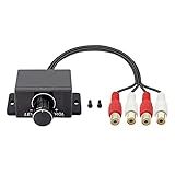 XMSJSIY Universal RCA Level Controller Car Audio Amplifier RCA Audio Adjuster Bass Boost Volume Control Knob and Cable for Car Motorcycle Speakers Home Theater