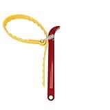 phoenixo 8" Adjustable Strap Wrench Tool for Oil Filter, Water Filter, Fuel Filter, Whole House Filter, and RV Sewer Hose - Multi-Purpose Rubber Band Wrench with Non-Slip Grip