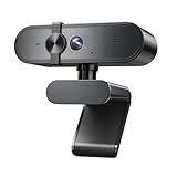 Edew 1080P Webcam Computer Camera with Microphone & Wide View - Auto Light Correction Webcam for PC, Mac, Laptop, Desktop - Built-in Privacy Cover Plug & Play USB for Zoom/Skype/Streaming